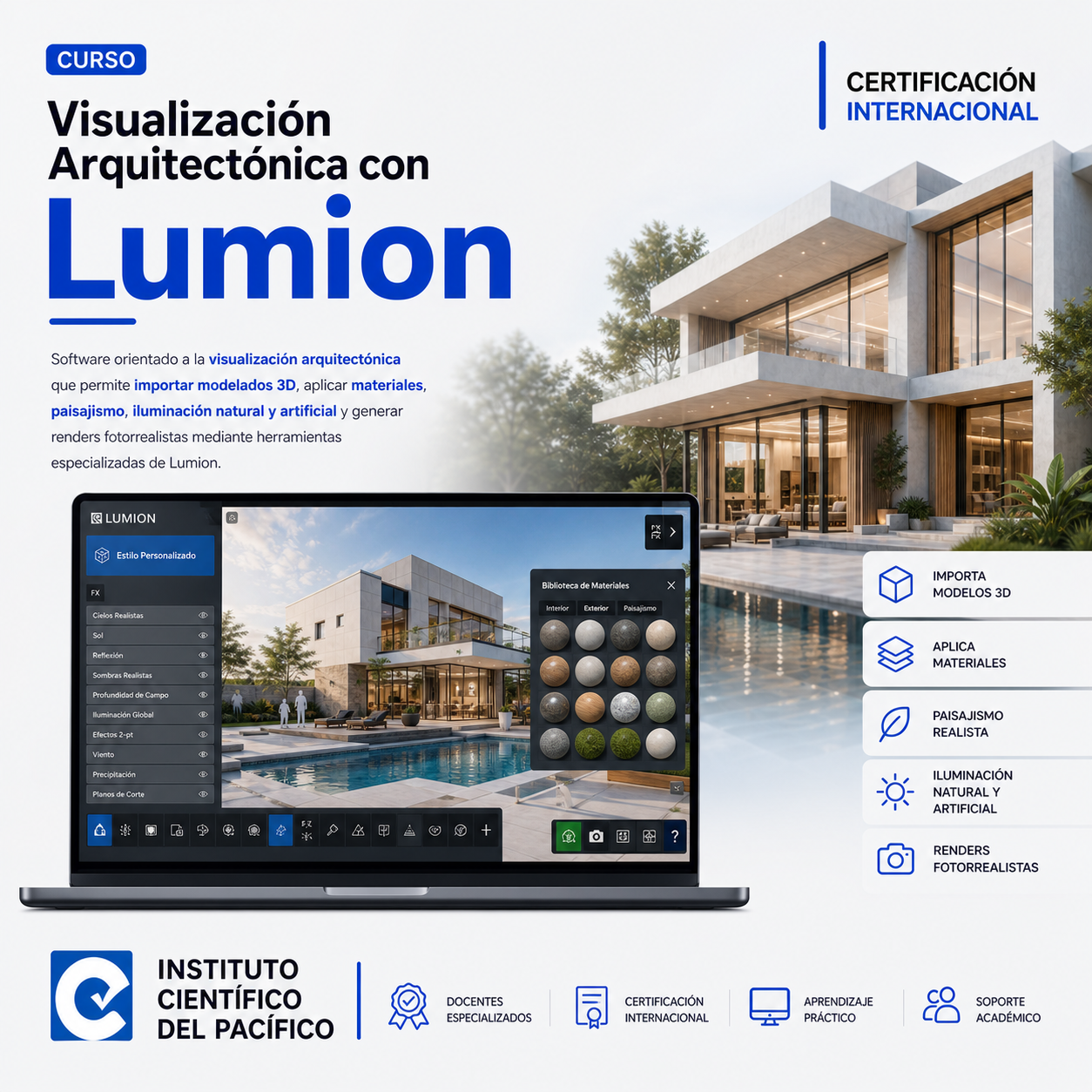 Curso Visualización Arquitectónica con Lumion