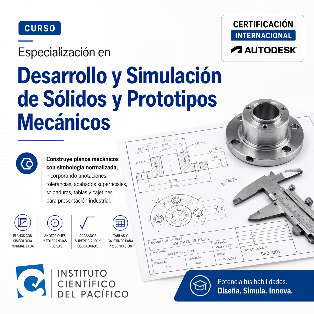 Curso Especialización en Desarrollo y Simulación de Sólidos y Prototipos Mecánicos