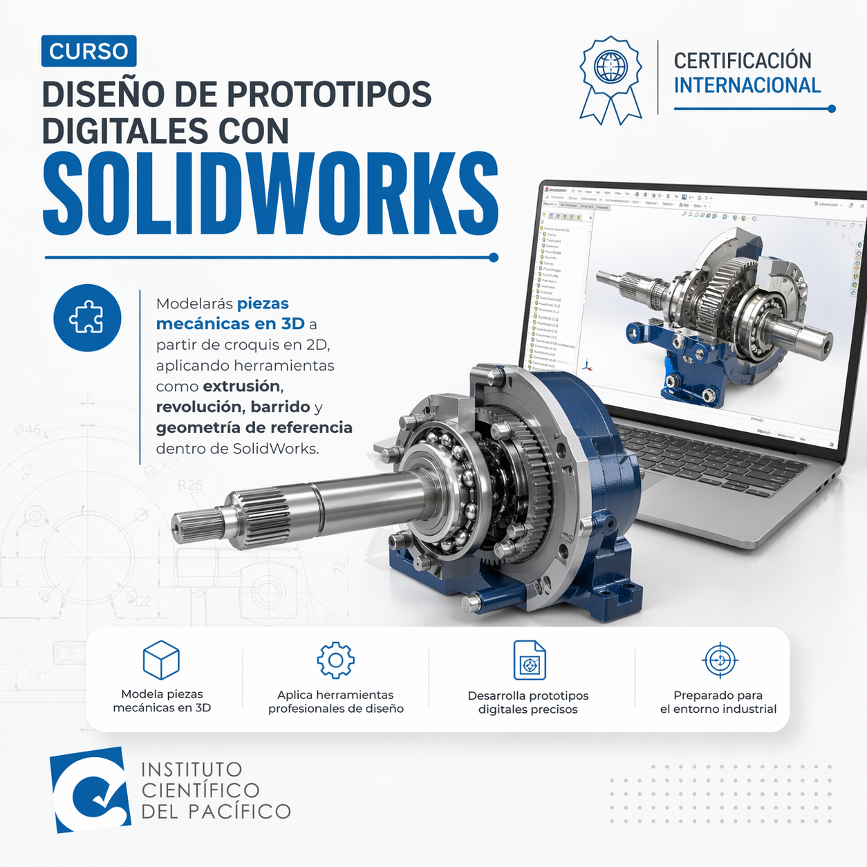 Curso Diseño de Prototipos Digitales con SolidWorks