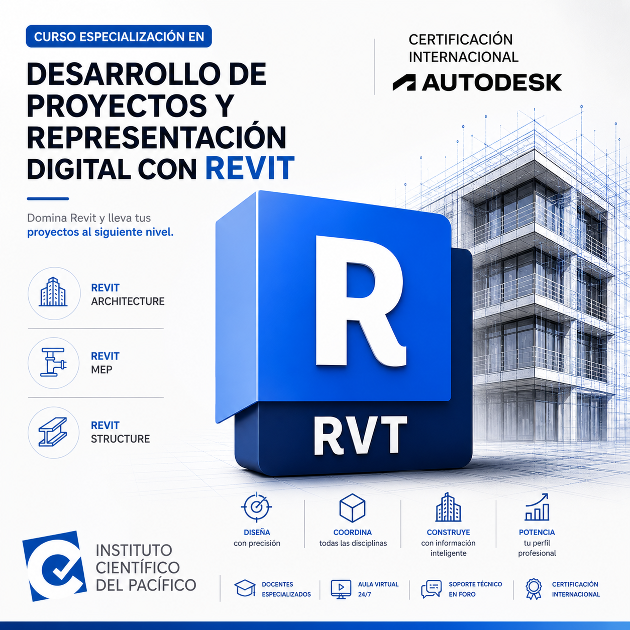 Curso Especialización en Desarrollo de Proyectos y Representación Digital con Revit