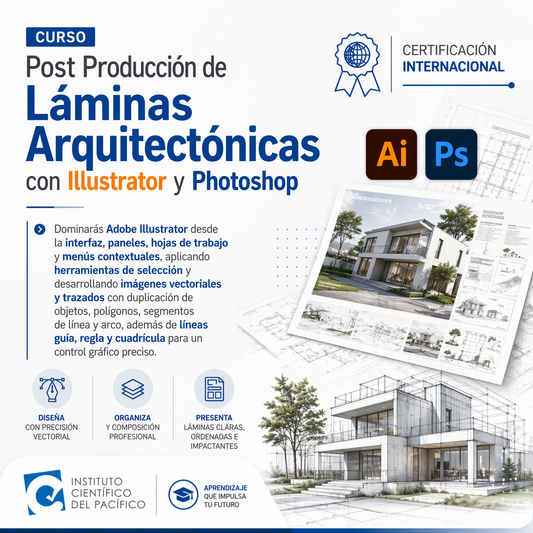 Curso Post Producción de Láminas Arquitectónicas con Illustrator y Photoshop